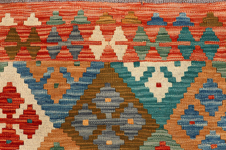 Multi Colored Kilim 5' 1 x 6' 4 - No. 66614 - ALRUG Rug Store