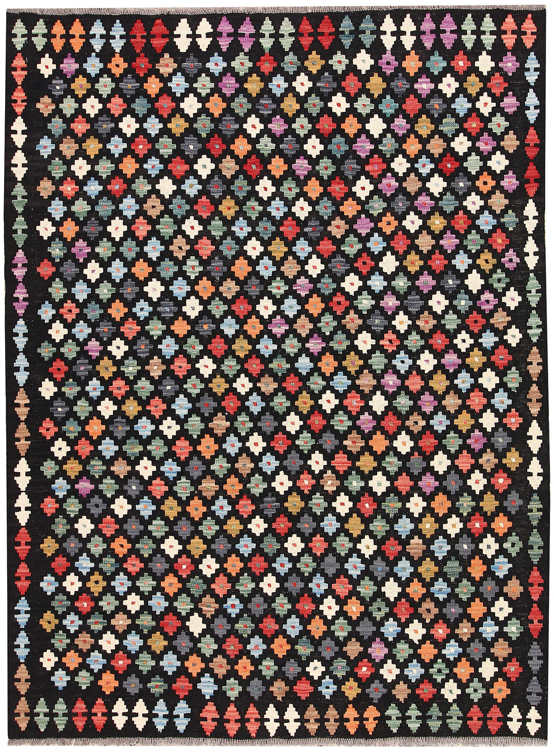 Multi Colored Kilim 5' x 6' 8 - No. 66615 - ALRUG Rug Store