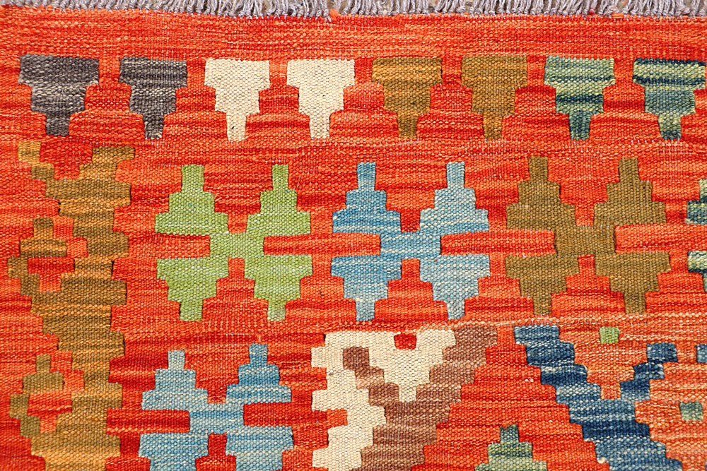 Multi Colored Kilim 5' 2 x 6' 4 - No. 66616 - ALRUG Rug Store