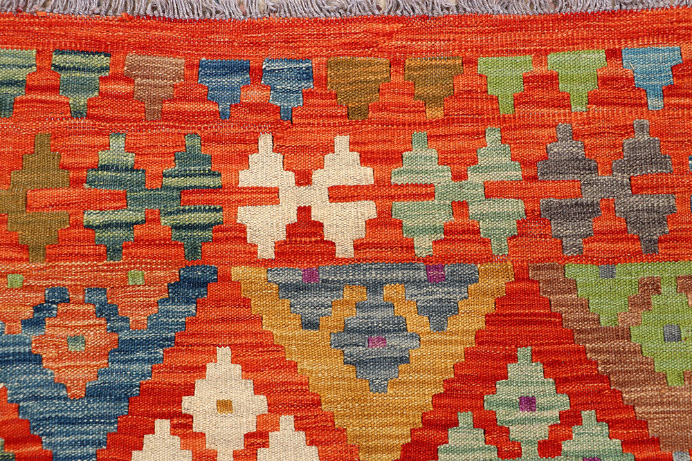 Multi Colored Kilim 5' 2 x 6' 4 - No. 66616 - ALRUG Rug Store