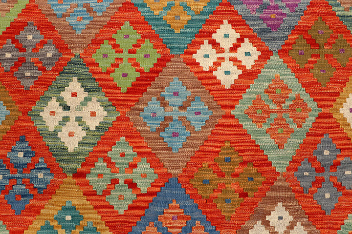 Multi Colored Kilim 5' 2 x 6' 4 - No. 66616 - ALRUG Rug Store