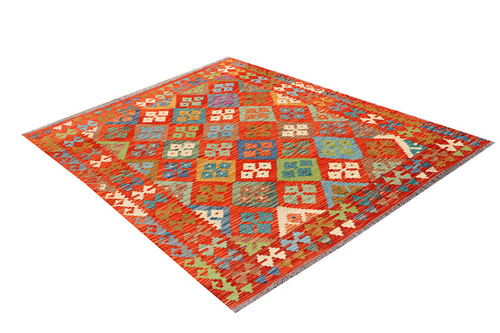 Multi Colored Kilim 5' 2 x 6' 4 - No. 66616 - ALRUG Rug Store