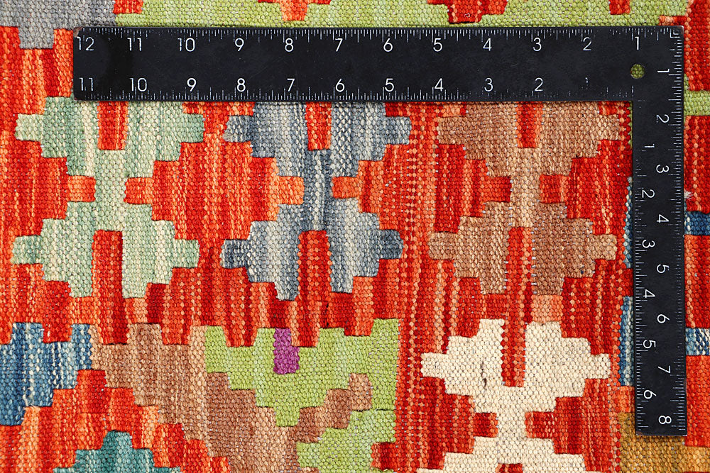 Multi Colored Kilim 5' 2 x 6' 4 - No. 66616 - ALRUG Rug Store
