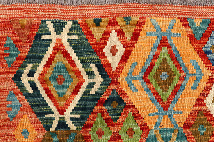 Multi Colored Kilim 5' 2 x 6' 5 - No. 66618 - ALRUG Rug Store