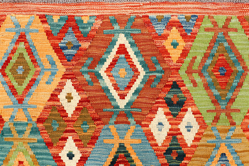 Multi Colored Kilim 5' 2 x 6' 5 - No. 66618 - ALRUG Rug Store