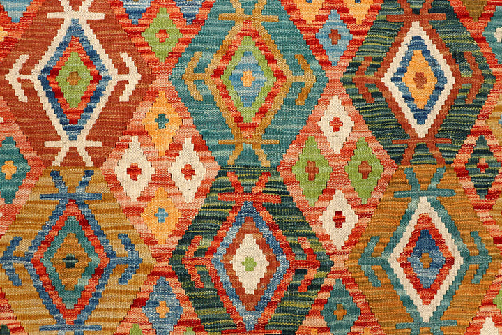 Multi Colored Kilim 5' 2 x 6' 5 - No. 66618 - ALRUG Rug Store
