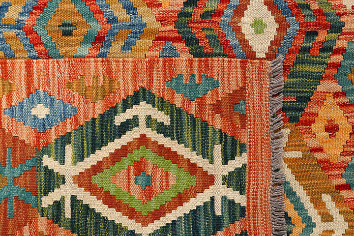 Multi Colored Kilim 5' 2 x 6' 5 - No. 66618 - ALRUG Rug Store