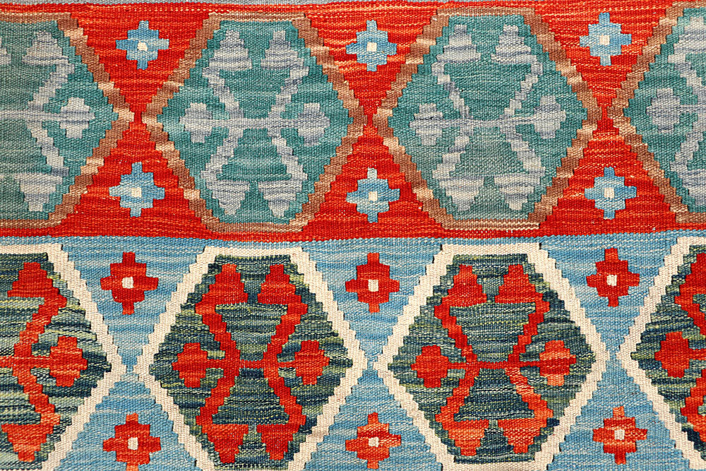 Multi Colored Kilim 4' 11 x 6' 5 - No. 66619 - ALRUG Rug Store