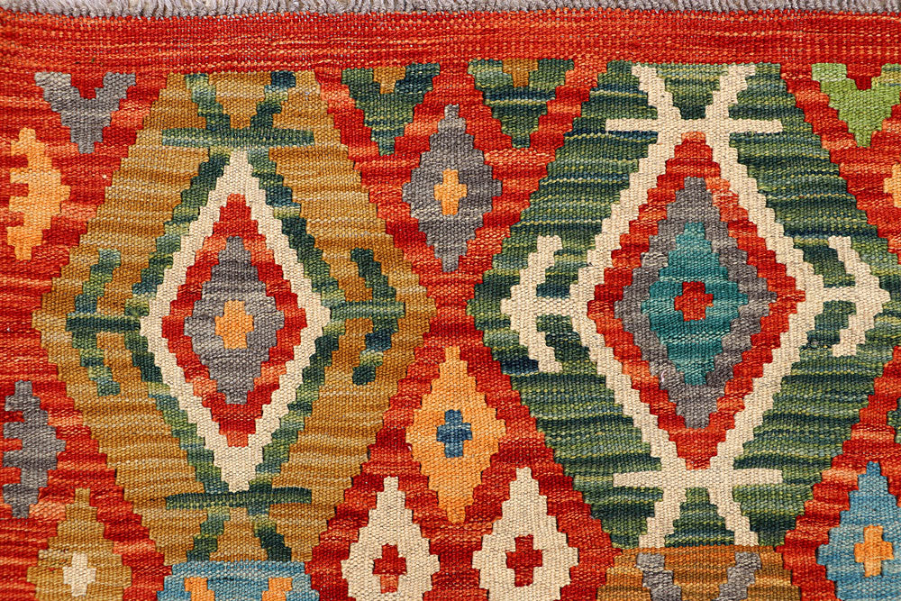 Multi Colored Kilim 5' 1 x 6' 5 - No. 66620 - ALRUG Rug Store