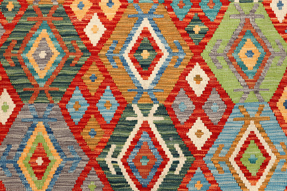 Multi Colored Kilim 5' 1 x 6' 5 - No. 66620 - ALRUG Rug Store