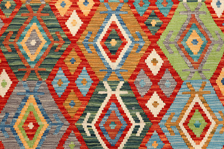 Multi Colored Kilim 5' 1 x 6' 5 - No. 66620 - ALRUG Rug Store