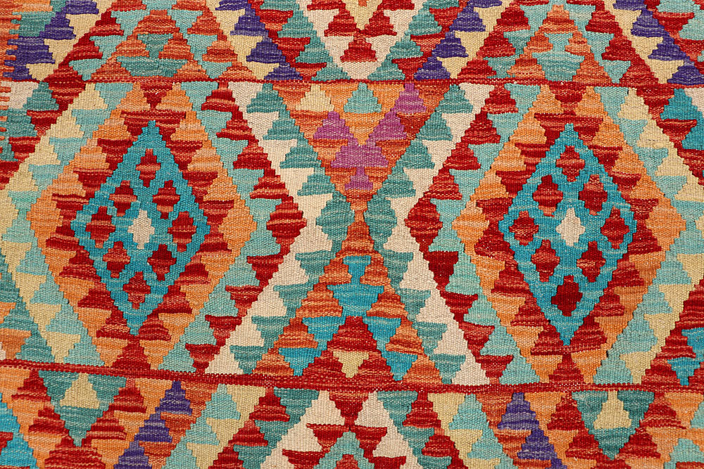 Multi Colored Kilim 4' 11 x 6' 5 - No. 66621 - ALRUG Rug Store