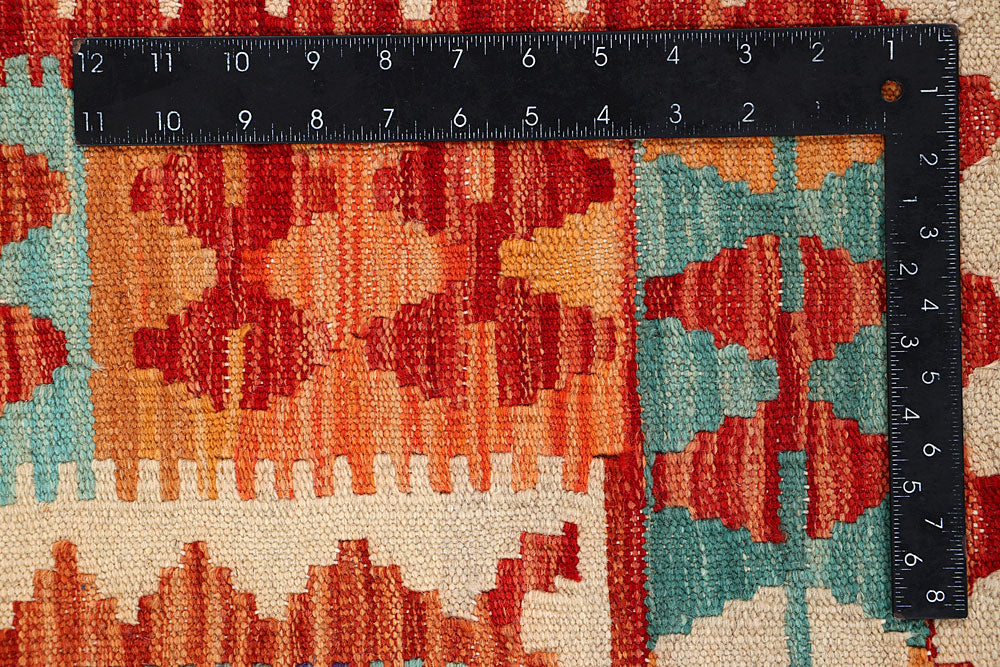 Multi Colored Kilim 4' 11 x 6' 5 - No. 66621 - ALRUG Rug Store