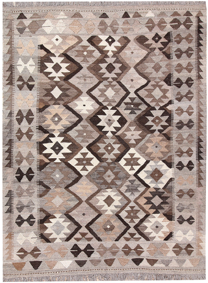 Multi Colored Kilim 5' x 6' 7 - No. 66622 - ALRUG Rug Store