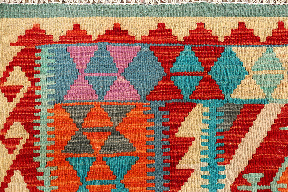 Multi Colored Kilim 4' 11 x 6' 4 - No. 66623 - ALRUG Rug Store