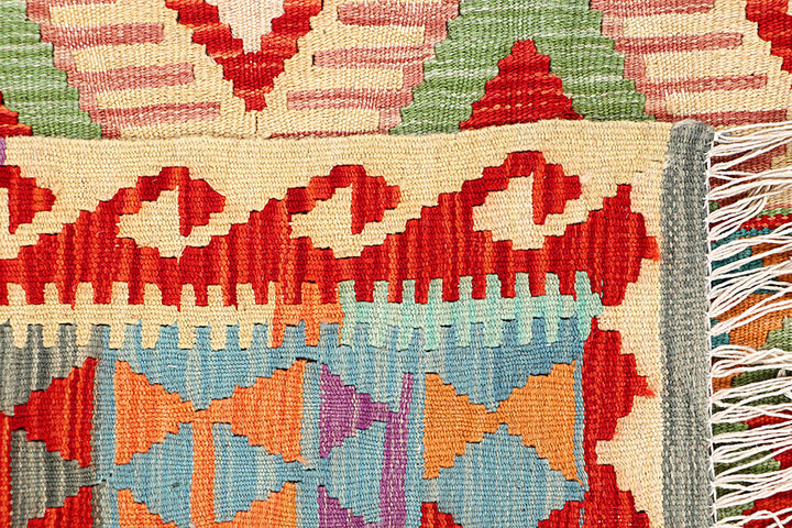 Multi Colored Kilim 4' 11 x 6' 4 - No. 66623 - ALRUG Rug Store