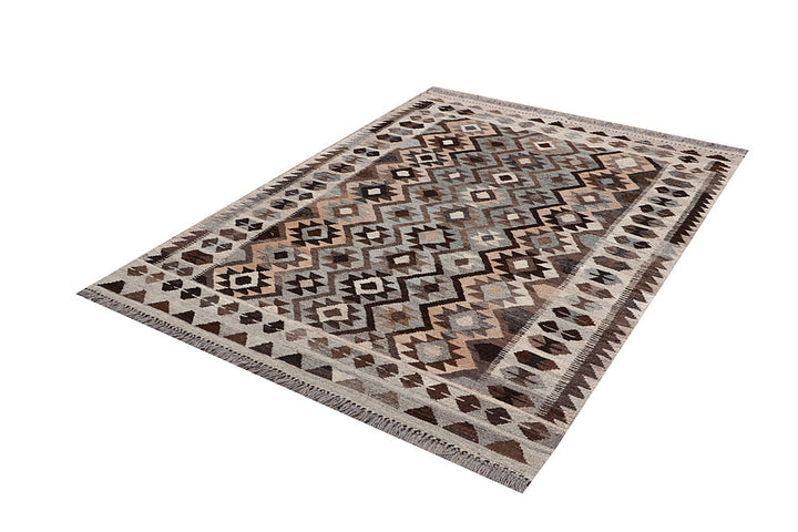 Multi Colored Kilim 5' 1 x 6' 7 - No. 66624 - ALRUG Rug Store