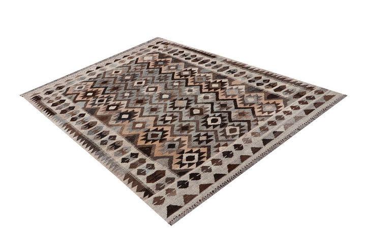 Multi Colored Kilim 5' 1 x 6' 7 - No. 66624 - ALRUG Rug Store