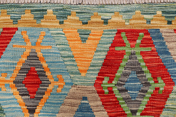 Multi Colored Kilim 5' 1 x 6' 8 - No. 66626 - ALRUG Rug Store