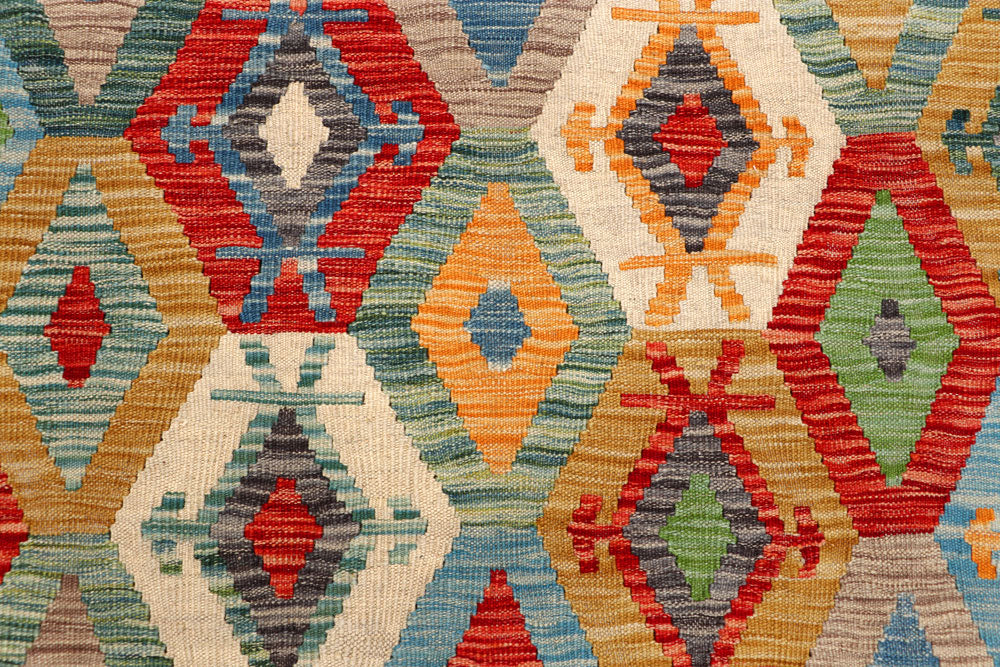 Multi Colored Kilim 5' 1 x 6' 8 - No. 66626 - ALRUG Rug Store