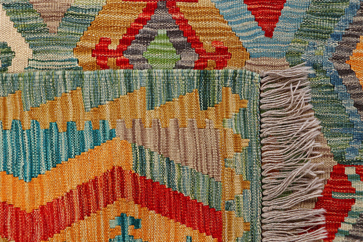 Multi Colored Kilim 5' 1 x 6' 8 - No. 66626 - ALRUG Rug Store