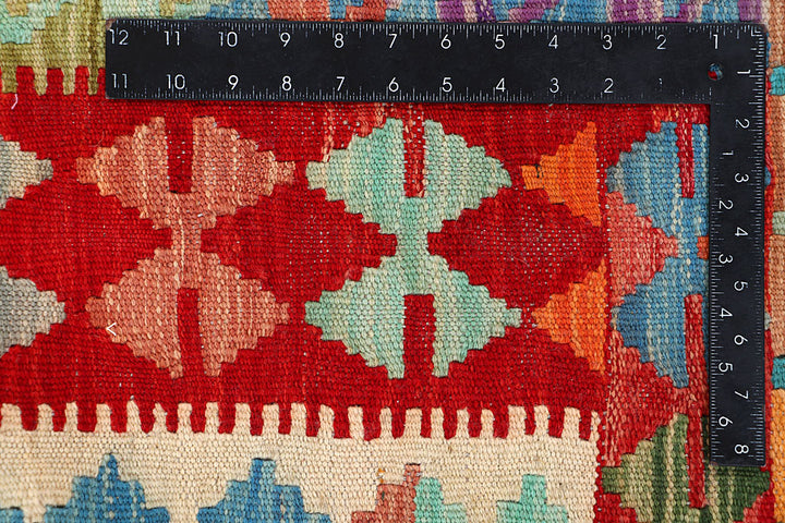 Multi Colored Kilim 4' 5 x 6' 10 - No. 66628 - ALRUG Rug Store