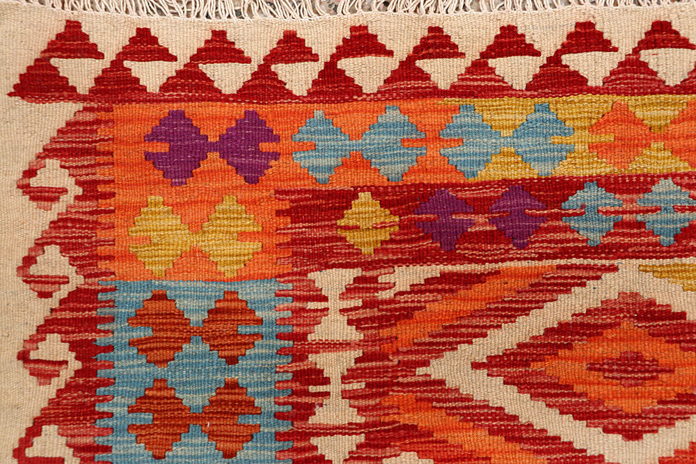 Multi Colored Kilim 4' 9 x 6' 4 - No. 66629 - ALRUG Rug Store