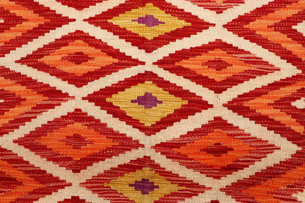 Multi Colored Kilim 4' 9 x 6' 4 - No. 66629 - ALRUG Rug Store