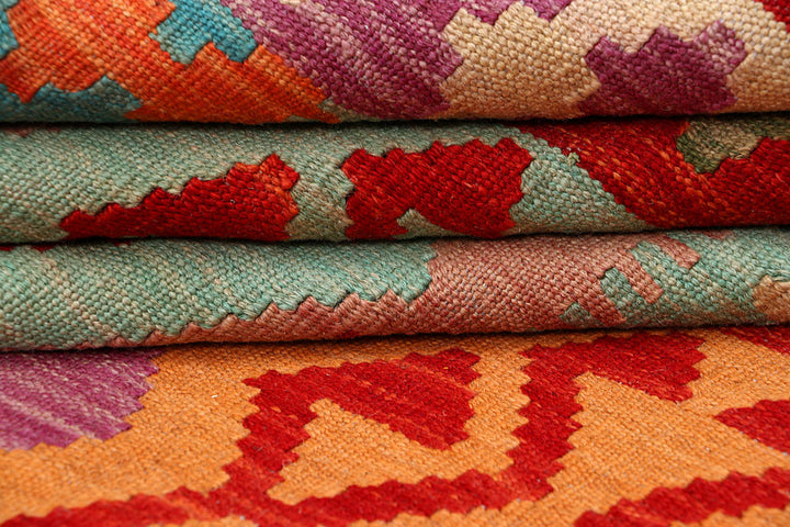 Multi Colored Kilim 4' 11 x 6' 7 - No. 66630 - ALRUG Rug Store