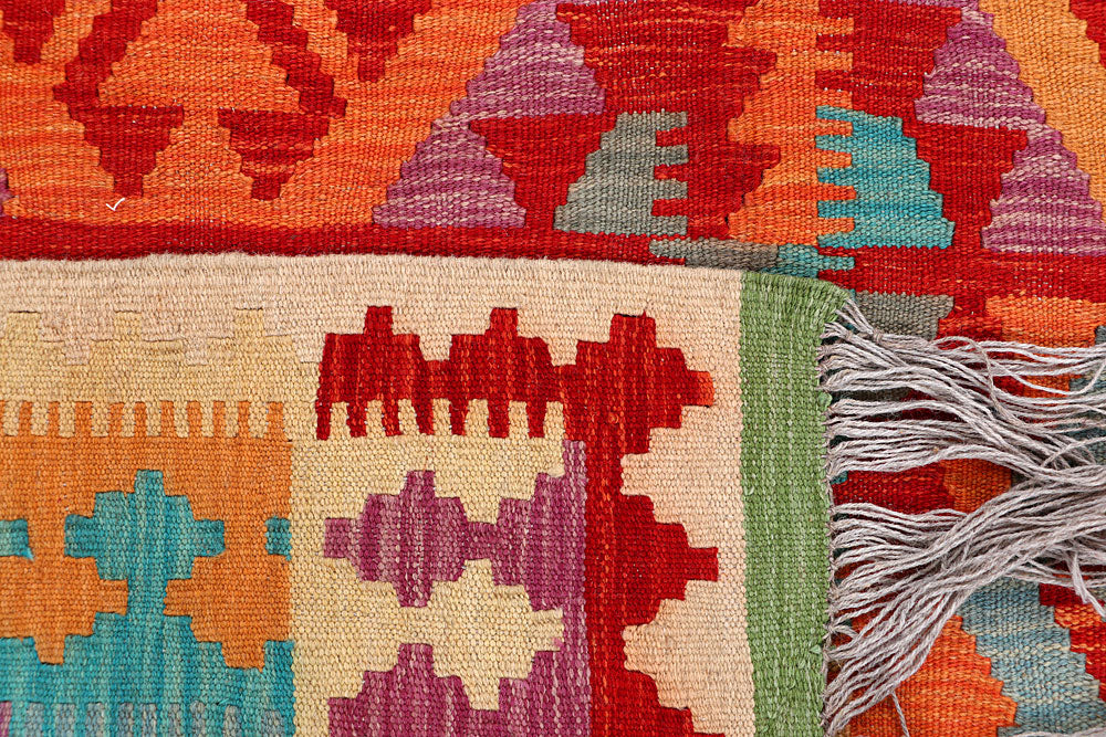 Multi Colored Kilim 4' 11 x 6' 7 - No. 66630 - ALRUG Rug Store