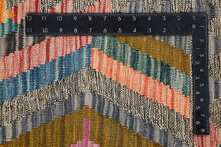 Multi Colored Kilim 4' 10 x 6' 5 - No. 66631 - ALRUG Rug Store