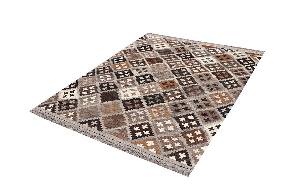 Multi Colored Kilim 5' 2 x 6' 10 - No. 66632 - ALRUG Rug Store