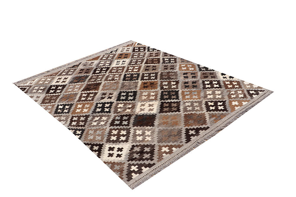 Multi Colored Kilim 5' 2 x 6' 10 - No. 66632 - ALRUG Rug Store