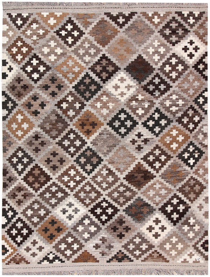 Multi Colored Kilim 5' 2 x 6' 10 - No. 66632 - ALRUG Rug Store