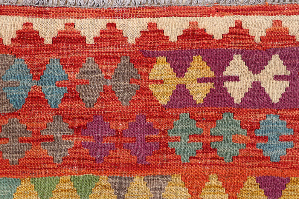 Multi Colored Kilim 5' x 6' 6 - No. 66633 - ALRUG Rug Store