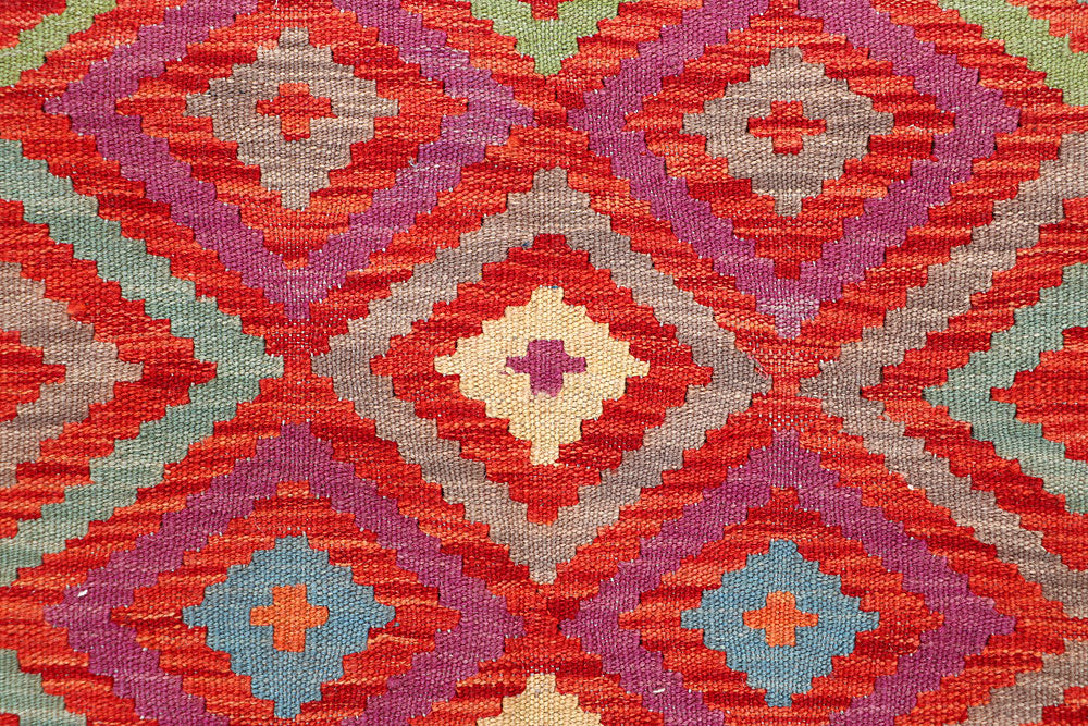 Multi Colored Kilim 5' x 6' 6 - No. 66633 - ALRUG Rug Store