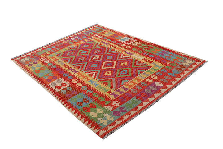 Multi Colored Kilim 5' x 6' 6 - No. 66633 - ALRUG Rug Store