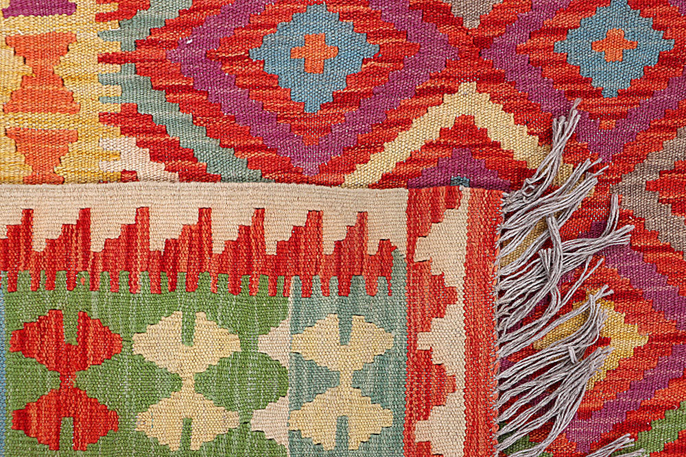 Multi Colored Kilim 5' x 6' 6 - No. 66633 - ALRUG Rug Store