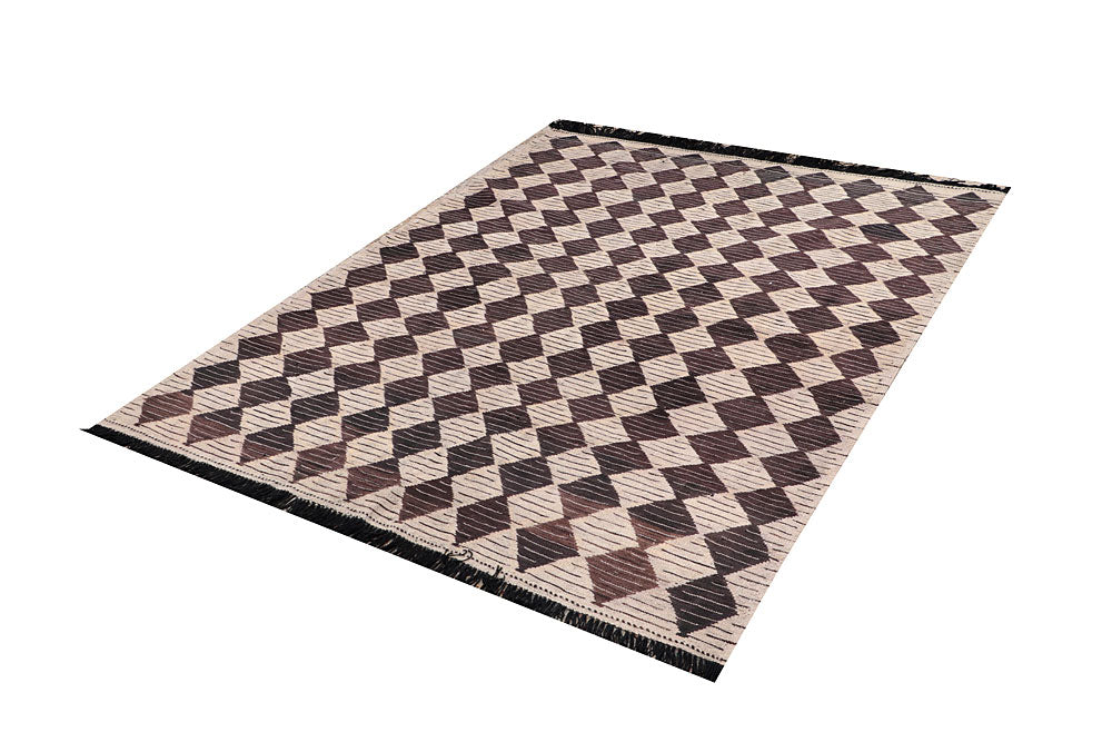 Multi Colored Kilim 4' 10 x 6' 5 - No. 66635 - ALRUG Rug Store