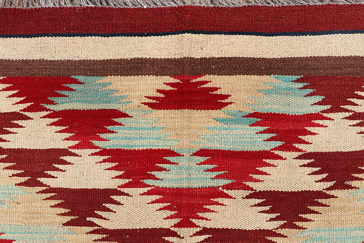 Multi Colored Kilim 4' 10 x 6' 6 - No. 66636 - ALRUG Rug Store