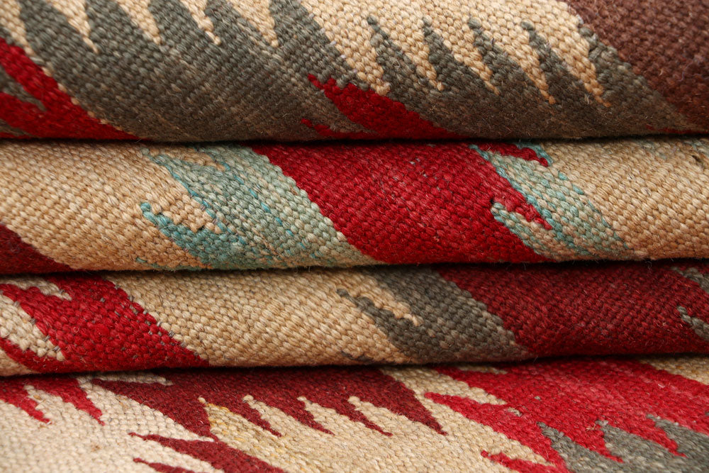 Multi Colored Kilim 4' 10 x 6' 6 - No. 66636 - ALRUG Rug Store