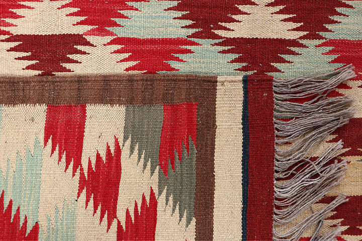 Multi Colored Kilim 4' 10 x 6' 6 - No. 66636 - ALRUG Rug Store