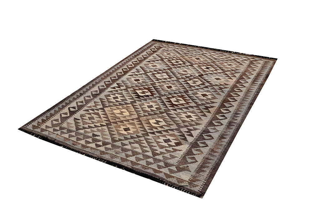 Multi Colored Kilim 4' 9 x 6' 8 - No. 66637 - ALRUG Rug Store