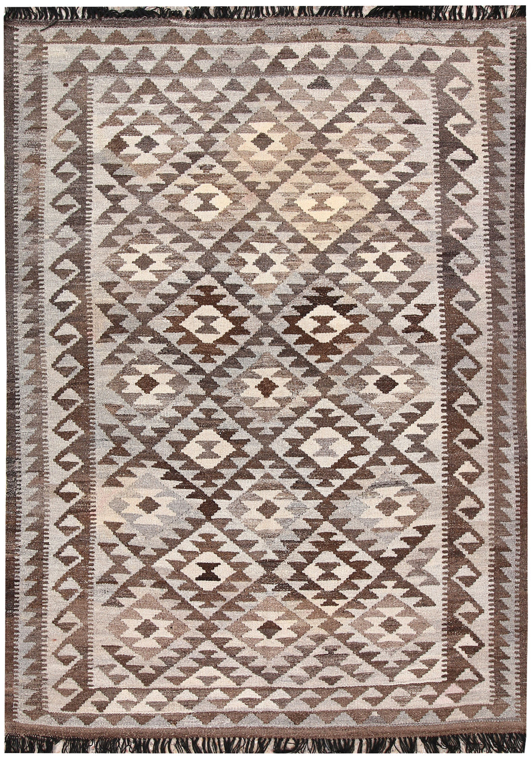 Multi Colored Kilim 4' 9 x 6' 8 - No. 66637 - ALRUG Rug Store