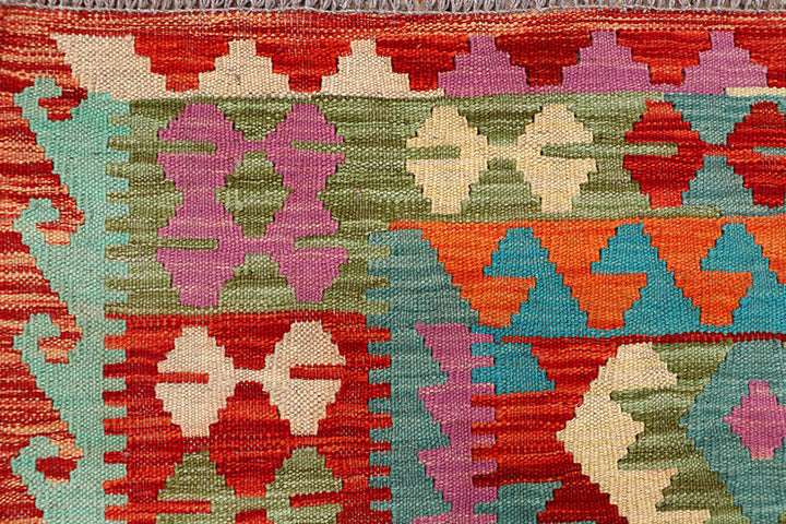 Multi Colored Kilim 4' 9 x 6' 7 - No. 66638 - ALRUG Rug Store