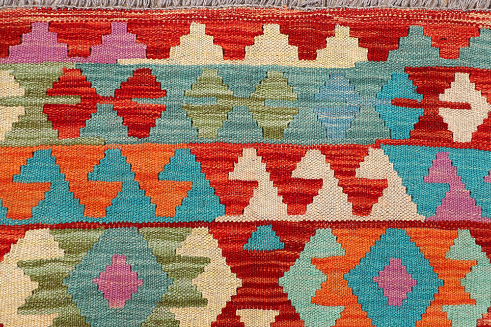 Multi Colored Kilim 4' 9 x 6' 7 - No. 66638 - ALRUG Rug Store