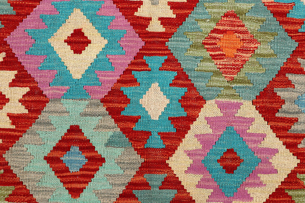 Multi Colored Kilim 4' 9 x 6' 7 - No. 66638 - ALRUG Rug Store