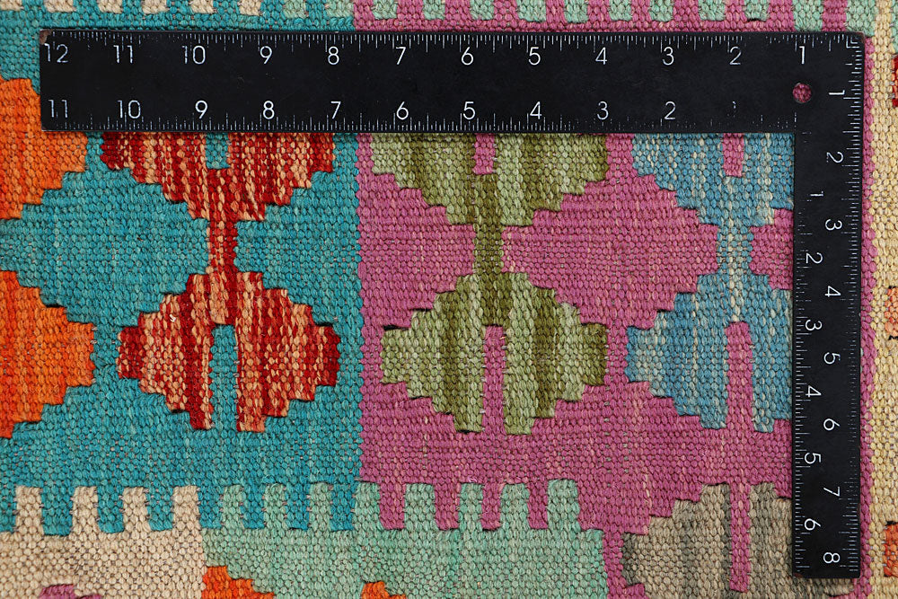 Multi Colored Kilim 4' 9 x 6' 7 - No. 66638 - ALRUG Rug Store