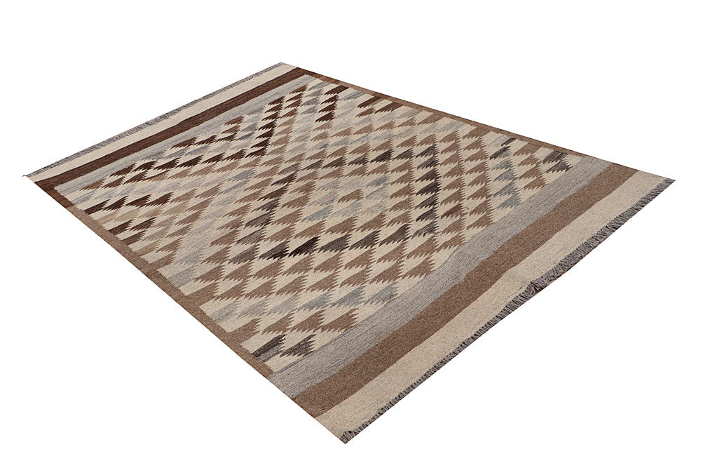 Multi Colored Kilim 4' 4 x 6' 3 - No. 66639 - ALRUG Rug Store