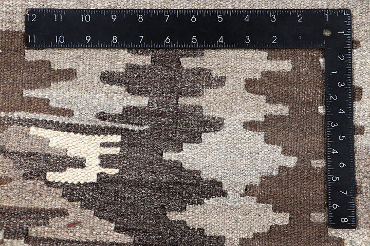 Multi Colored Kilim 4' 6 x 6' 4 - No. 66640 - ALRUG Rug Store